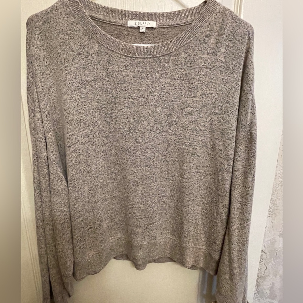 Z Supply Taupe Knit Pullover
